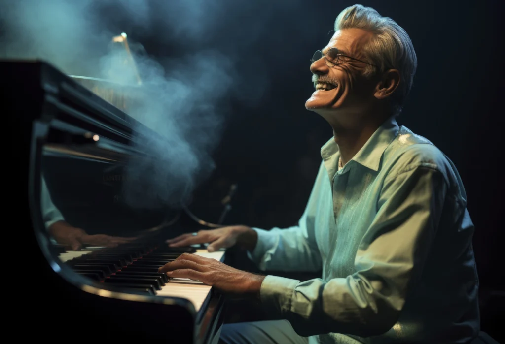 Playing the coolest song to play on piano with passion