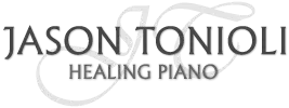 Jason Tonioli Healing Piano logo featuring elegant text with a musical piano theme, symbolizing calm, inspirational, and healing piano music.