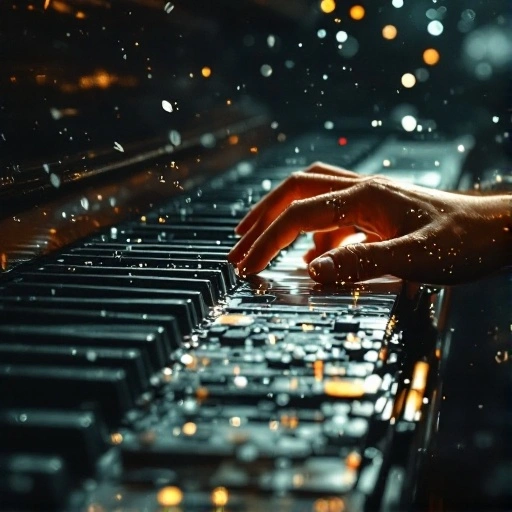 Pianist performing the most beautiful piano song with emotion
