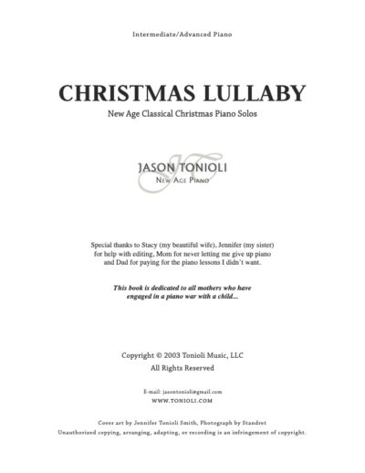 Christmas Lullaby ToC