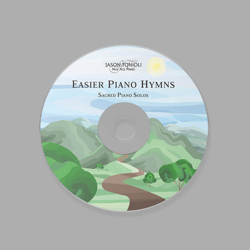 Easier Piano Hymns CD Product Design