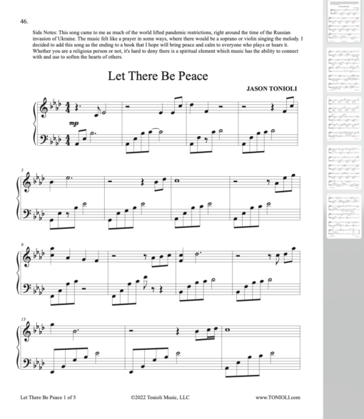 Image Let There Be Peace Sheet Music