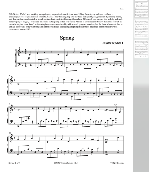 Image Spring Piano Sheet Music