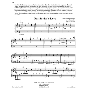Our Savior's Love Piano PDF Sheet Music