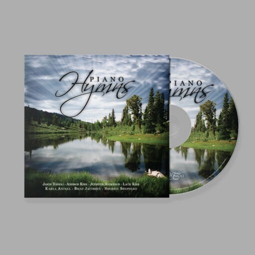 Piano Hymns CD Product Design Cover and CD