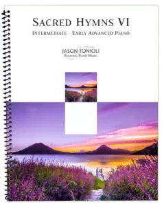 NEW! Sacred Piano Hymns 6 Music Book (Spiral Bound) NOW SHIPPING!