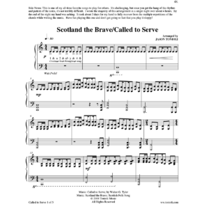 Scotland the Brave/Called to Serve - PDF Sheet Music Download