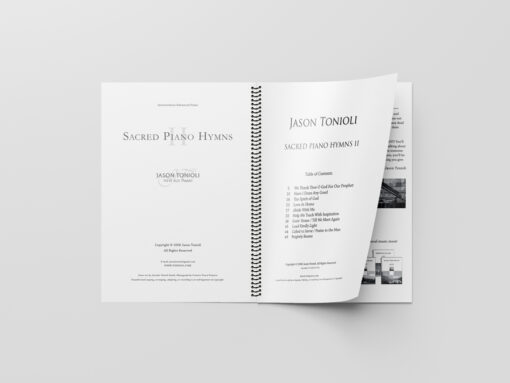 WEB Sacred Hymns 2 Binded Book Mockup Page Turn Table Of Contents
