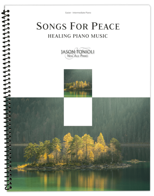 songs for peace cover spiral mockup WITH SHADOW